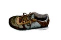 Old worn out shoes. Watercolor Royalty Free Stock Photo