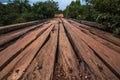 An old and worn out wooden bridge, in Jalapao, Brazil Royalty Free Stock Photo