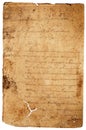 Old worn paper letter Royalty Free Stock Photo