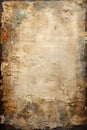 Old worn paper texture background, vintage parchment with torn edges Royalty Free Stock Photo