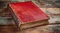 The old worn red book.AI generated image Royalty Free Stock Photo