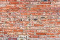 Old Worn Red Brick Wall Royalty Free Stock Photo