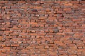 Old worn red brick wall texture background Royalty Free Stock Photo