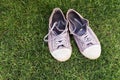 Old worn sneakers Royalty Free Stock Photo