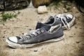 Old worn sneakers Royalty Free Stock Photo