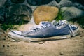 Old worn sneakers Royalty Free Stock Photo