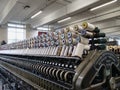 Old worsted wool spinning machine Royalty Free Stock Photo