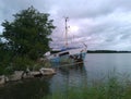 Old wreck boat Royalty Free Stock Photo