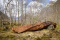 Old wreck of steam boat