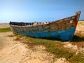 Old wrecked fishing boat