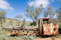 Old wrecked truck in Outback Australia Royalty Free Stock Photo