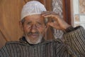 Old wrinkled man in Morocco Royalty Free Stock Photo