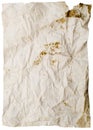 Old wrinkled paper Royalty Free Stock Photo