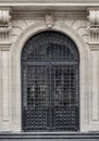 Wrought Iron Entrance Door of a historic building Royalty Free Stock Photo