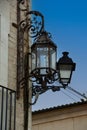 Old wrought iron street lamp Royalty Free Stock Photo