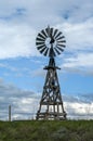 Old Wyoming Wooden Windmill Royalty Free Stock Photo