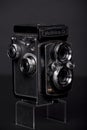 An old Yashica Twin Lens Reflex TLR camera Royalty Free Stock Photo