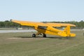 The Old Yellow Airplane Royalty Free Stock Photo