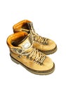Old yellow boots Royalty Free Stock Photo