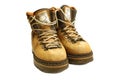 Old yellow boots Royalty Free Stock Photo