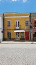 Old Yellow Building in Faro, Algarve, Portugal