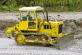 Old yellow bulldozer Royalty Free Stock Photo