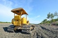Old yellow bulldozer Royalty Free Stock Photo