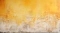 Old yellow concrete wall background, Vintage grunge texture of weathered. Generative ai Royalty Free Stock Photo