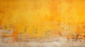 Old yellow concrete wall background, Vintage grunge texture of weathered. Generative ai Royalty Free Stock Photo