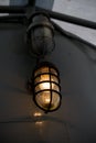 Old Yellow deck lamp