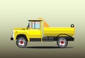 Old yellow dump truck Royalty Free Stock Photo