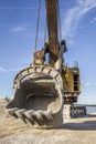 Old yellow excavator Royalty Free Stock Photo