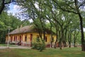 Old yellow house in park, near Palic Lake, Subotica