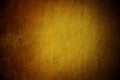 Old yellow old cement wall vignette background Royalty Free Stock Photo