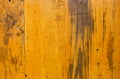 Old yellow painted wood planks background texture Royalty Free Stock Photo