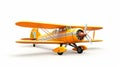 Old Yellow Plane: A Consumer Culture Critique In Zbrush Style Royalty Free Stock Photo