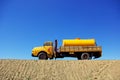 Old yellow truck. Royalty Free Stock Photo