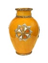 Old yellow vase