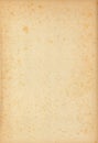 Old Yellowed Paper with Spots Royalty Free Stock Photo