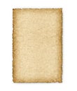Old yellowed sheet of paper Royalty Free Stock Photo