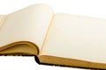 Old yellowing empty book Royalty Free Stock Photo