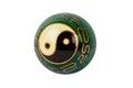 Old yin yang ball Royalty Free Stock Photo