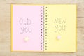 Old you and new you Royalty Free Stock Photo