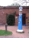 Old YPF naphtha pump in front of General Ramos Warehouse Tomas JofrÃÂ© - Mercedes Buenos Aires Argentina Royalty Free Stock Photo