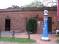 Old YPF naphtha pump in front of General Ramos Warehouse Tomas JofrÃÂ© - Mercedes Buenos Aires Argentina Royalty Free Stock Photo