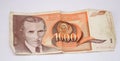 Old yugoslavia dinars, paper money Royalty Free Stock Photo