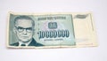 Old yugoslavia dinars, paper money Royalty Free Stock Photo