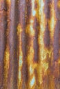 Old zinc corrugated is rusty