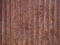 Old zinc roof background, rusty metal wall texture, dirty iron plate Royalty Free Stock Photo