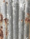 Old zinc sheet by rust texture pattern background Royalty Free Stock Photo